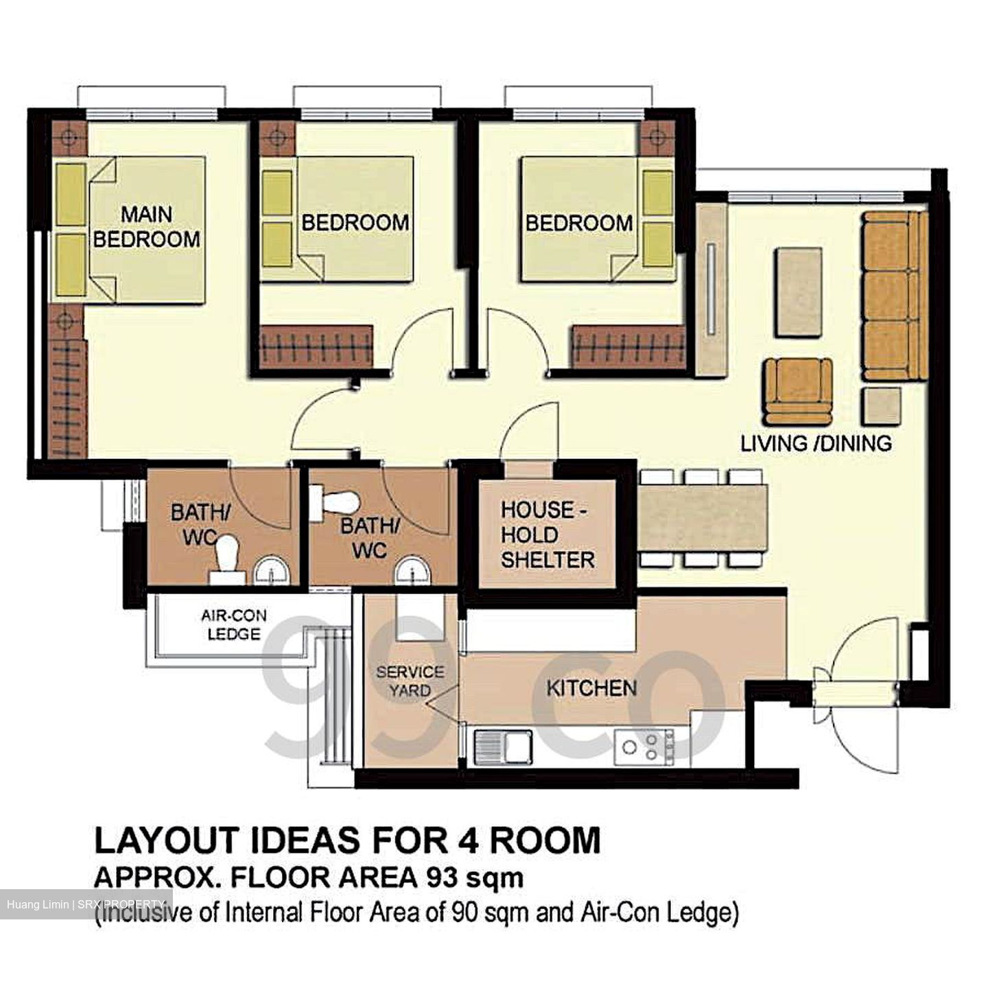 Blk 93B Telok Blangah Parcview (Bukit Merah), HDB 4 Rooms #563931311